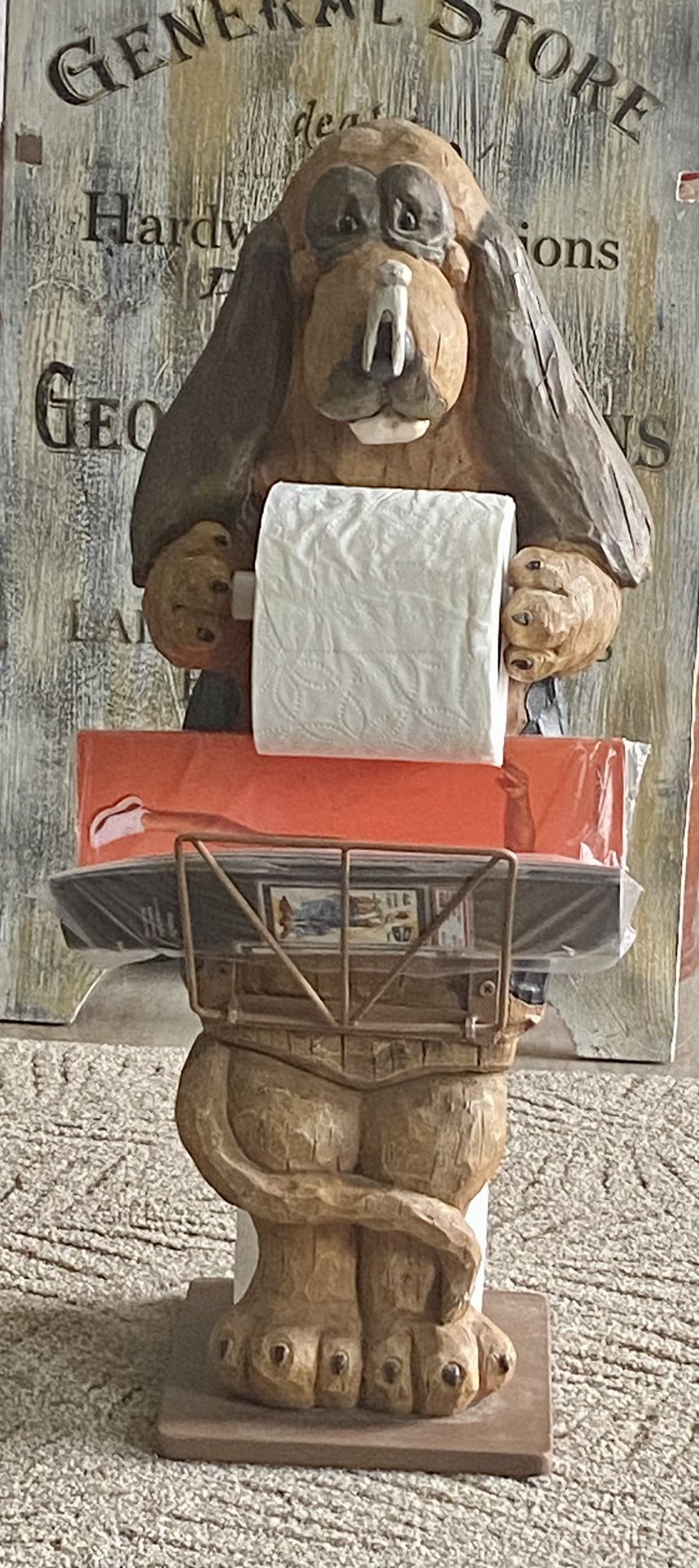 Bassett Hound Toilet Paper Holder
