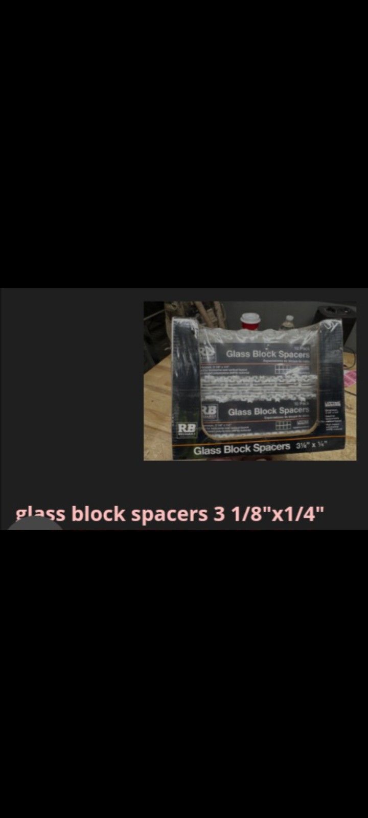 Glass Or Other Type Spacers