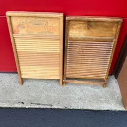 2 Vintage Wash boards