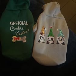 2 Doggie hoodies