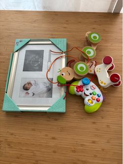 Baby toys and picture frame