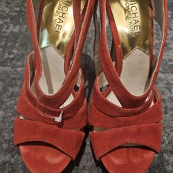 Red Michael Kors High Heels