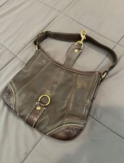 Coach Women’s Large Brown Leather Bag Purse
