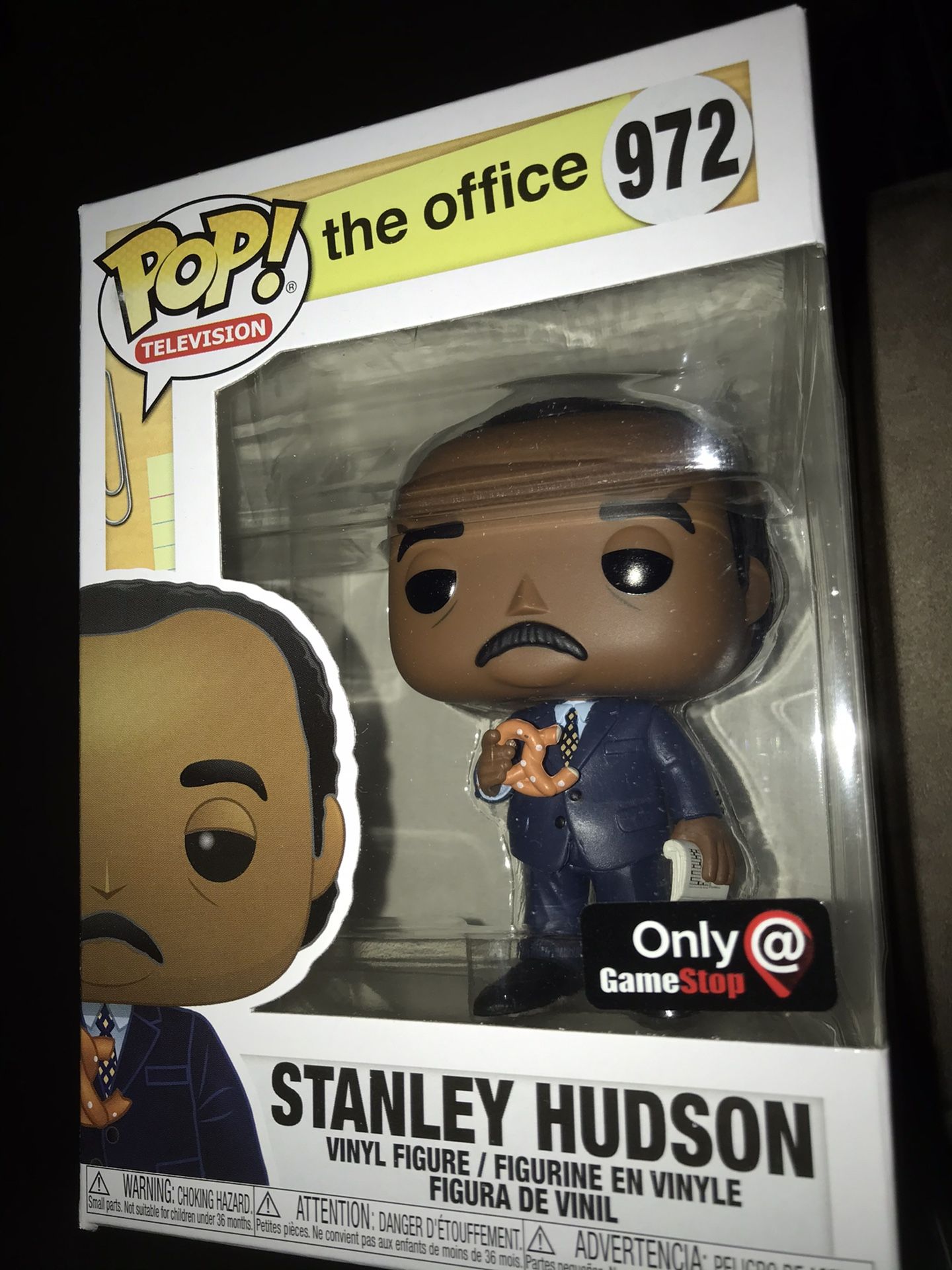 Funko pop exclusive the office Stanley Hudson with pretzel
