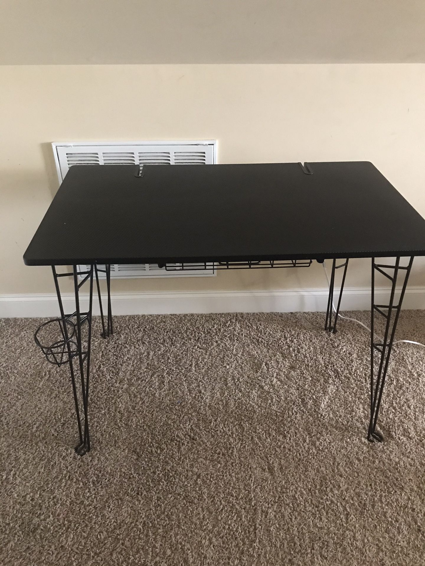 Gaming Desk with storage compartment/cup holder