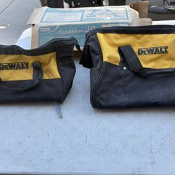 2 Dewalt Canvass Tool bags