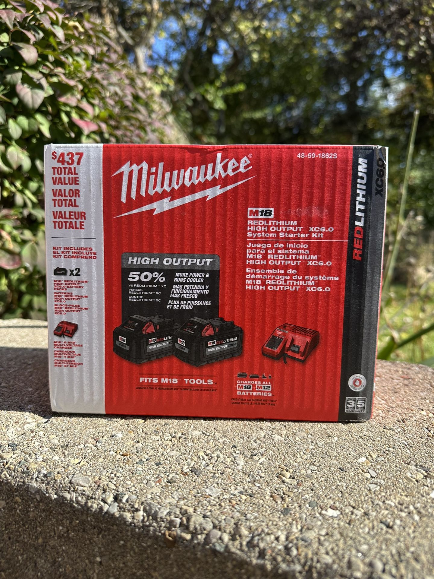Milwaukee Electric - M18 REDLITHIUM HIGH Output XC6.0 Battery 2-Pack starter kit
