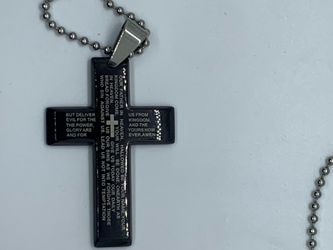  New Lords Prayer Black necklace Includes black gift box