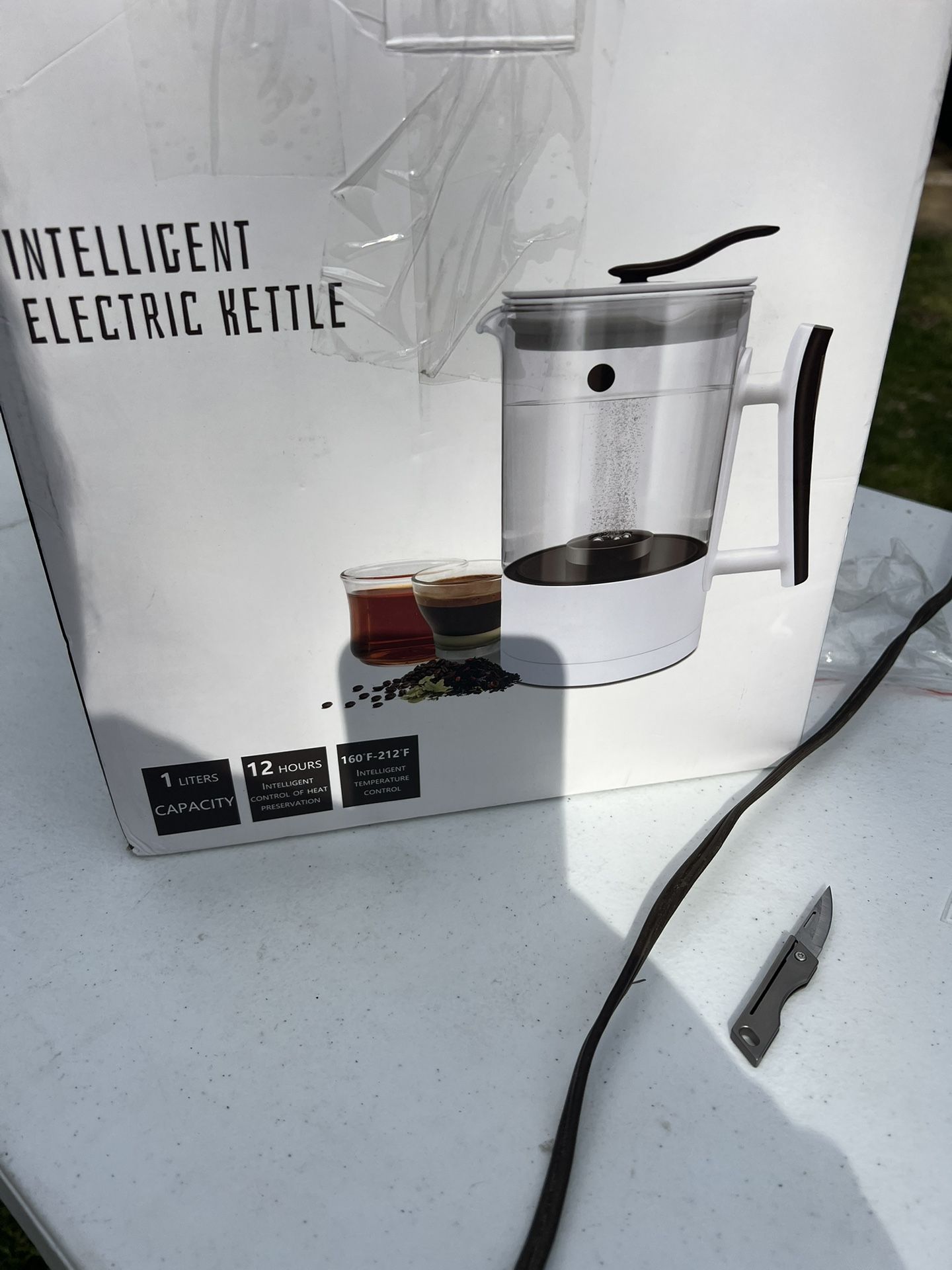 Hydrogen Water Kettle, Hydrogen Water Pitcher, with SPE and PEM Concentrator Technology, Hydrogen Water Generator, Balanced PH Water, 7 Preset Temps