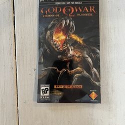 God of War: Chains of Olympus  Battle of Attica PSP Demo Disc New & Sealed Pickup in Inman or can ship 