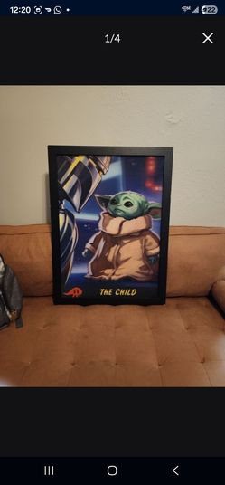 Starwars The Child Large Framed