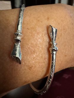 Sterling Silver West Indies Bangle or Caribbean Cuff