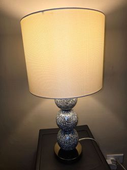 Mosaic Ball Table Lamp with Drum Shade