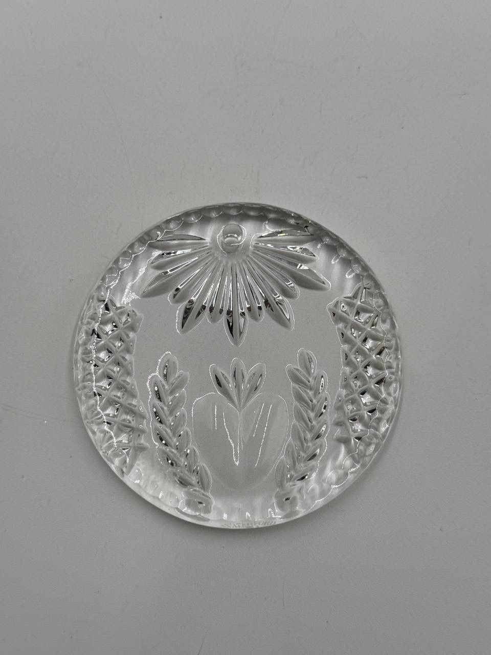 waterford crystal plate. 12" Lismore clear