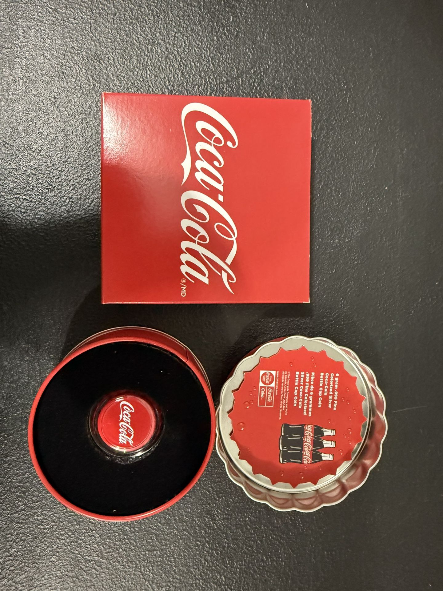 Unique 6 Grams Silver Collectible Coca-Cola Bottle Cap