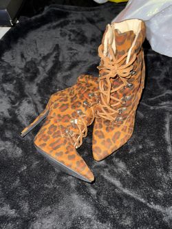 Brown Cheetah Print Heels