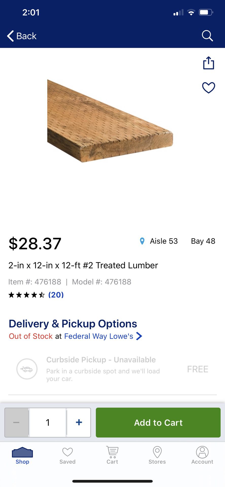 Brand new treated lumber 2x12x12