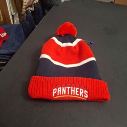 New Florida Panthers NHL Girls Youth Winter Cuffed Pom Beanie Hat