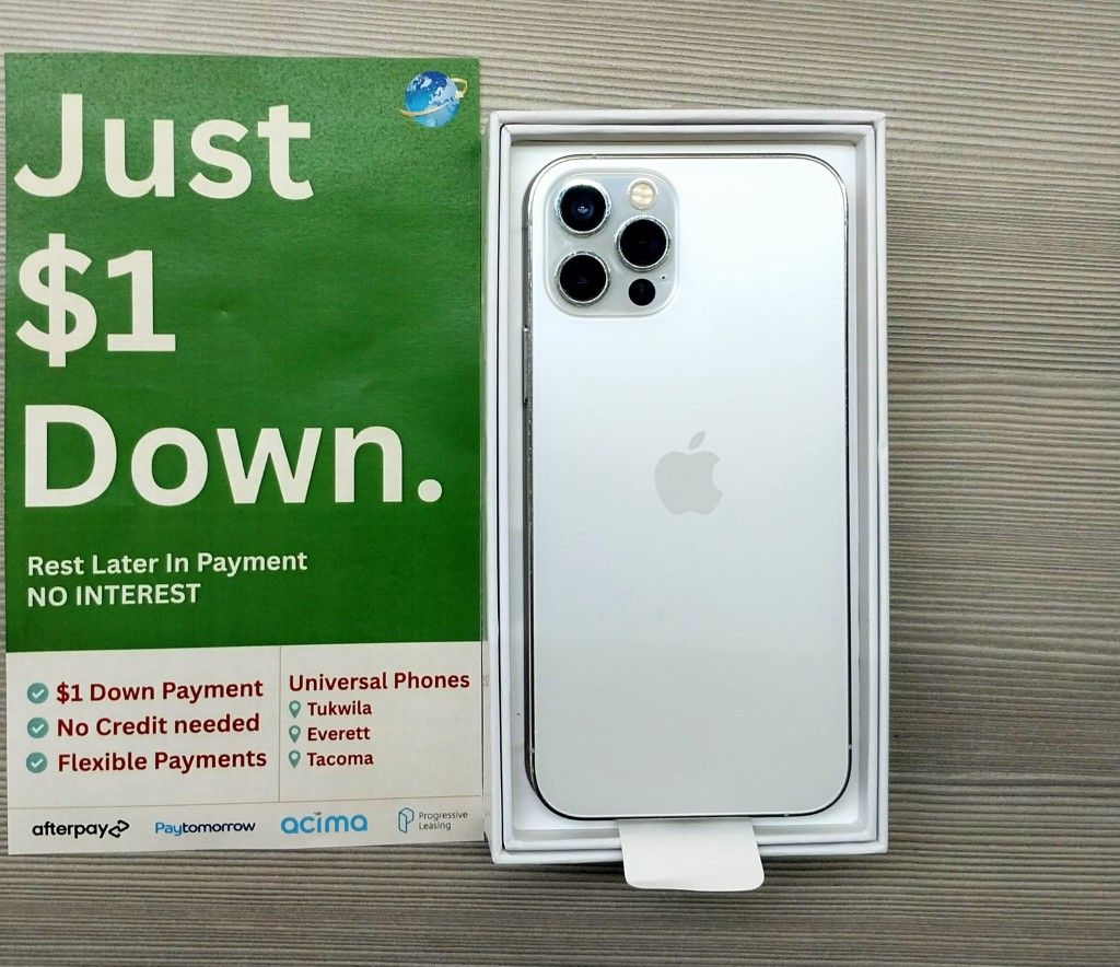 APPLE IPHONE 13 PRO MAX UNLOCKED. FREE SMARTWACH/ HEADPHONES. PAY $1 TODAY REST IN PAYMENTS. NO CRE