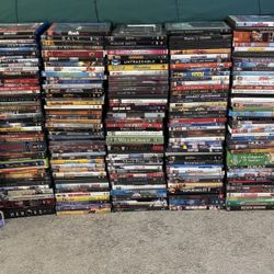 277 Movie Lot (246 DVDs, 13 VHSs & 18 Blu-Ray)