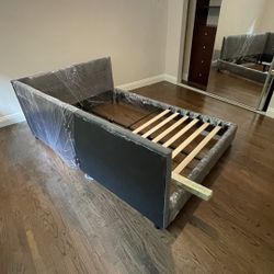 Daybed frame -Full size (bluish gray)