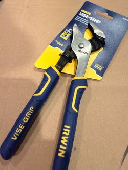 IRWIN VISE-GRIP 8" Groove Joint Pliers (contact info removed)3 Blue Yellow Comfort Grip *NEW*