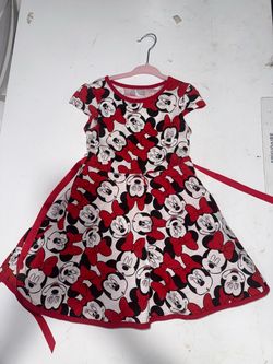 Minnie Mouse Girls Dress with Belt