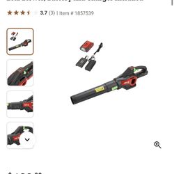 Henx 40V Cordless Handheld Leaf Blower, Battery and Charger Included