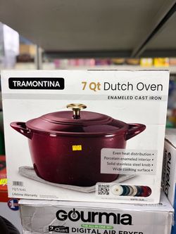 Tramontina 7 Qt Enameled Cast Iron Dutch Oven