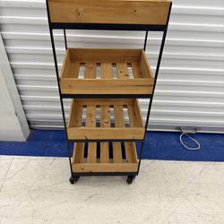 Tate 4-Shelf Rolling Cart