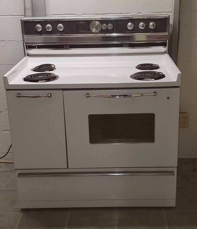 Vintage 50's Sears Kenmore Extra Wide Electric Stove for Sale in