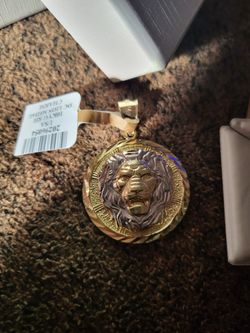 Lion Medallion Charm