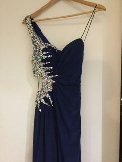 prom dress royal blue