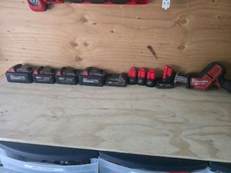 M12 saw and batteries m18 batteries all for $300obo