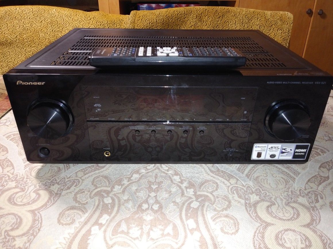 Pioneer home theater theater amplifier receiver 5.1 channels: