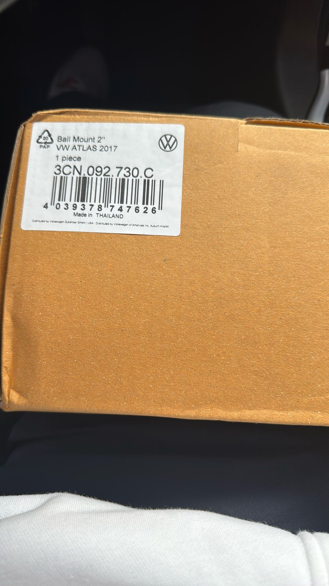 2 INCH BALL MOUNT FOR VW ATLAS