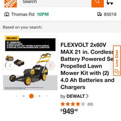 Dewalt Cordless Powered Mower