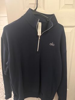 Alo navy quarter zip
