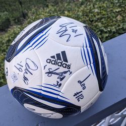 Soccer Ball With Whole "Seattle Sounders FC" Team Signature