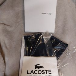 Lacoste 2 Pack Face Mask Navy Blue With Gift Bag