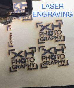 Laser Engraved Engraving Leather Wood Patch Hats