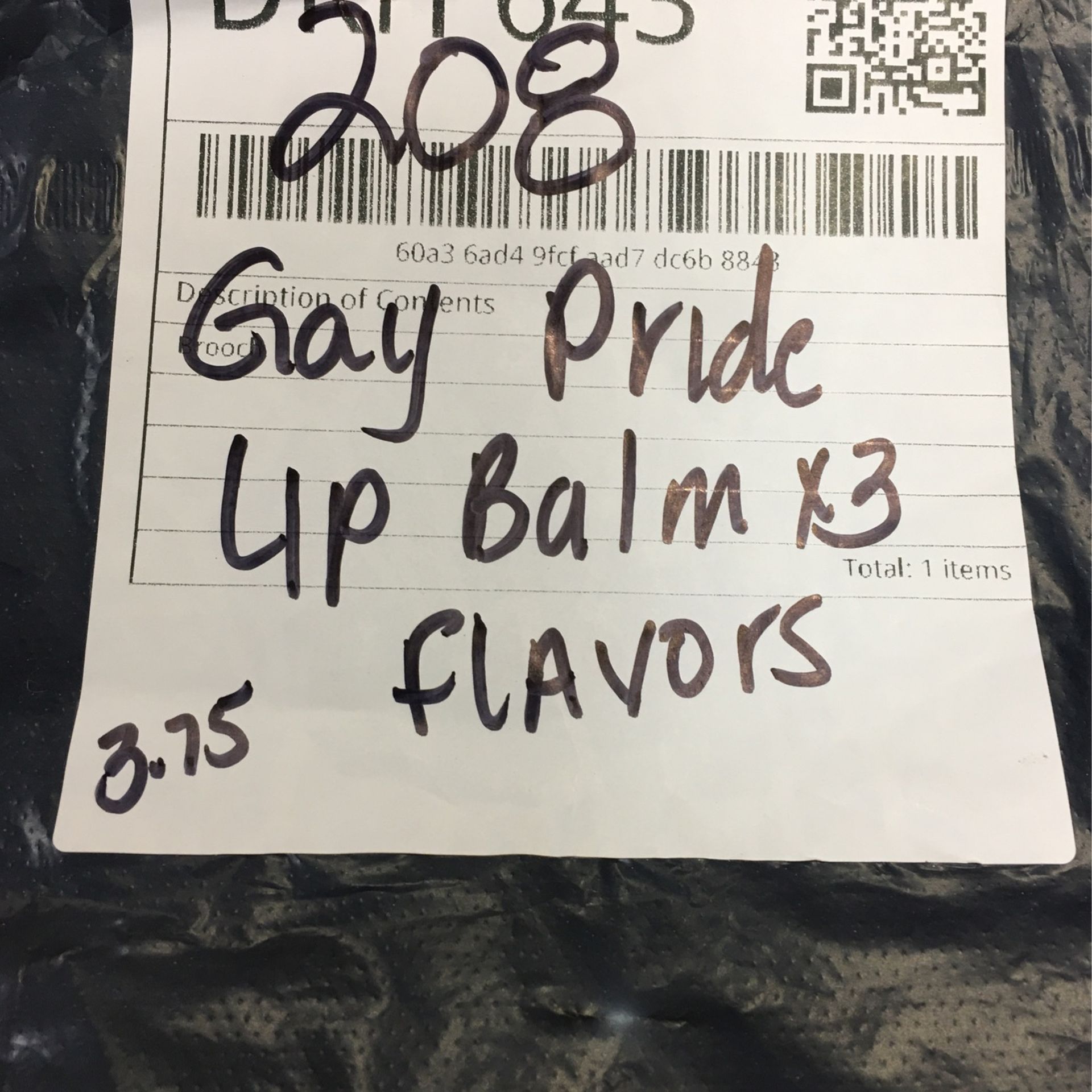 Gay Pride Lip Balm Set Unclaimed Internet Purchase #208