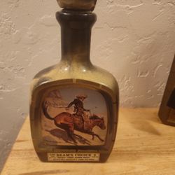 Jim Beam Beam's Choice Decanter-Frederic Remington. 1979. The Cowboy