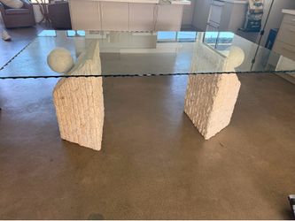 Travertine Dining Table