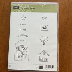 Stampin Up You Brighten My Day - New 9 Stamps Retired 