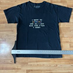 Travis Scott Astroworld Tour 2018 "I Went To Astroworld And All I Got Was This F**kin T-Shirt" Cotton Tee Size: Large #travisscott #astroworld