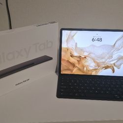 Samsung Galaxy Tab S8+ 12.4" 256GB Graphite + Keyboard Case & Box