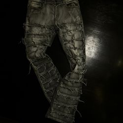 Flared Stacked Jeans