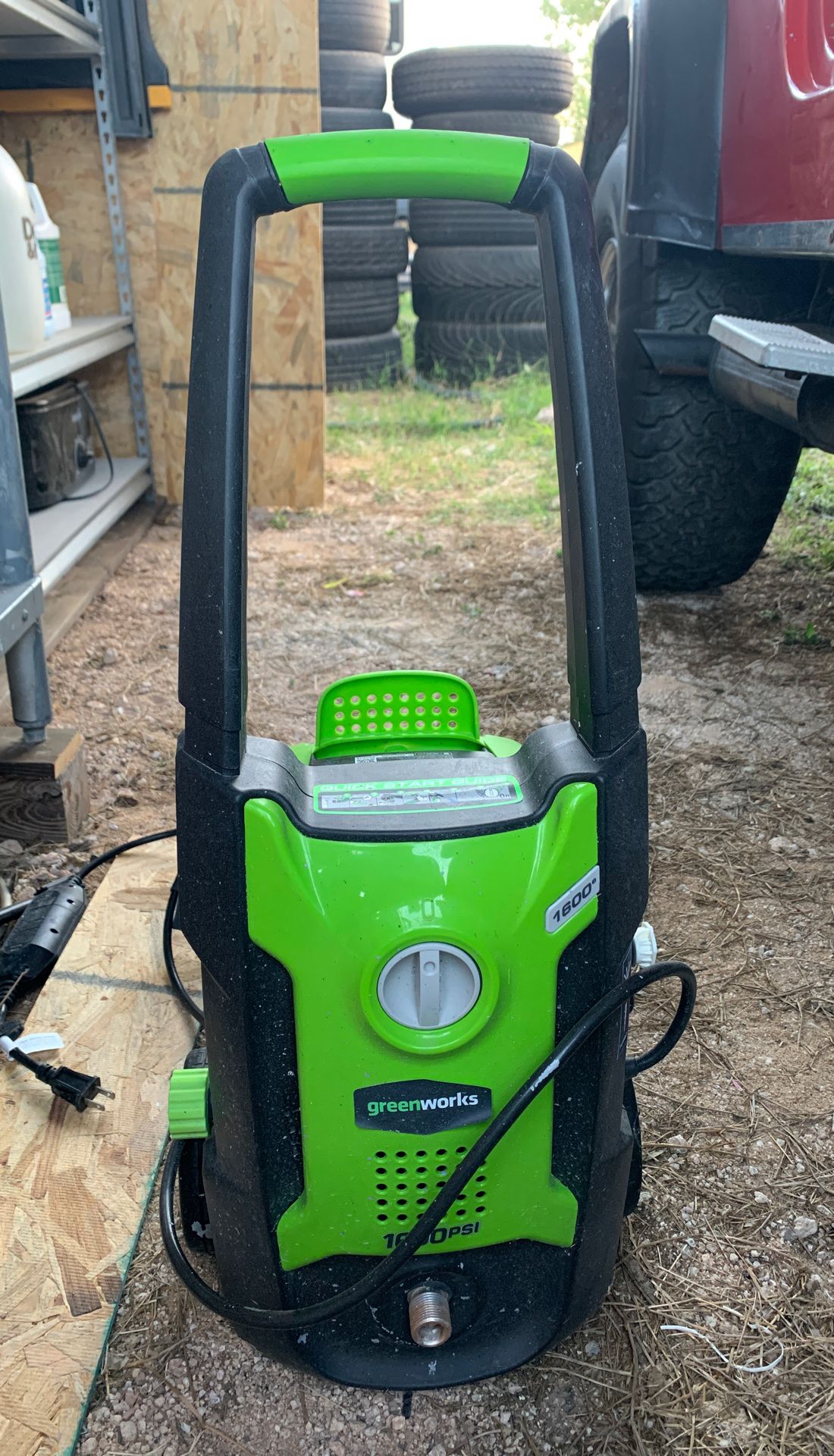 Green works 1600 electric pressure washer