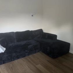 Fontanez 2 - Piece Corduroy Sectional - No Assembly Required